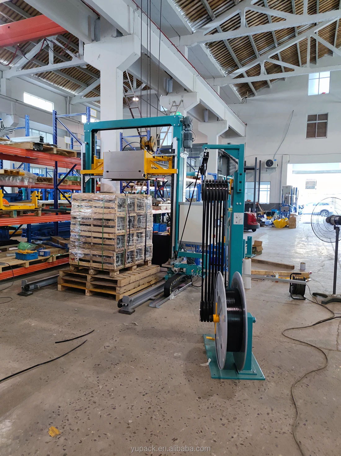 YUPACK High Performance Fully Auto Pallet Strapping Machine with PET