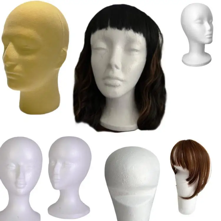 Tête de Mannequin chauve pour hommes, pour chapeaux, affichage de