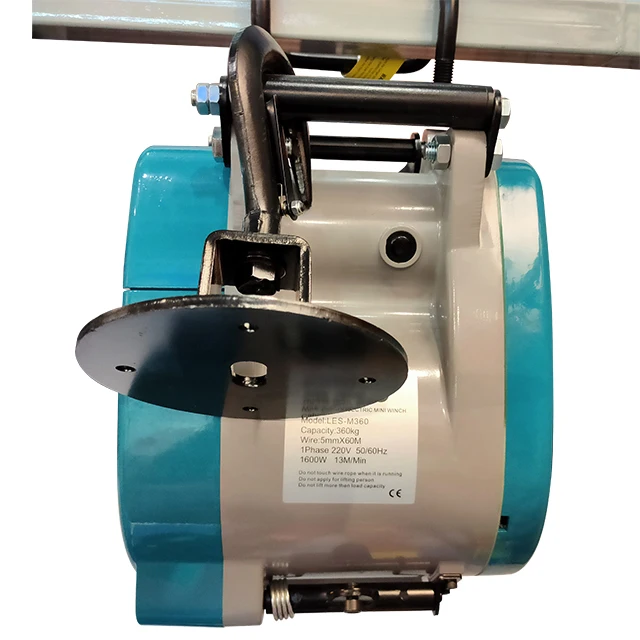 Wireless Remote Control Mini Electric Wire Rope Hoist Winch