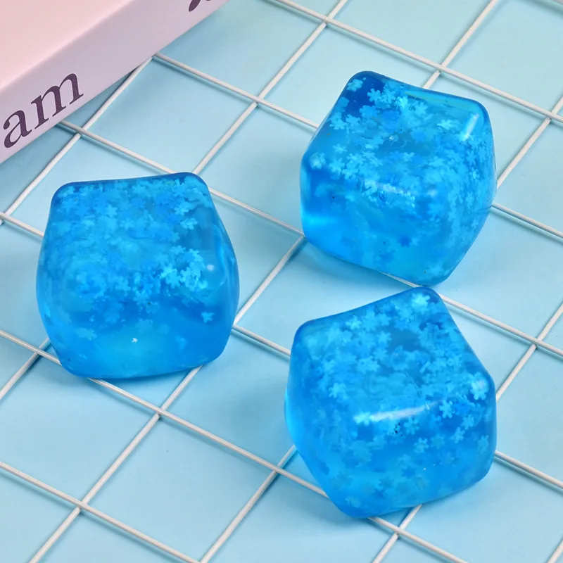Cubo Antiestrés De Copos De Nieve – Juguete Sensorial Suave De 5 Cm Para Niños Y Adultos, Regalo En Caja, Alivio De Ansiedad Y Estrés
