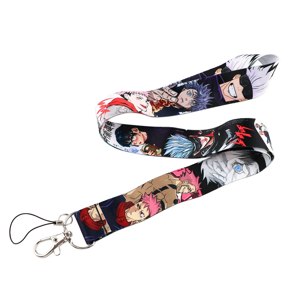 Anime Cool Cartoon Jujutsu Kaisen Lanyards Phone Id Card Usb Anti-lost ...