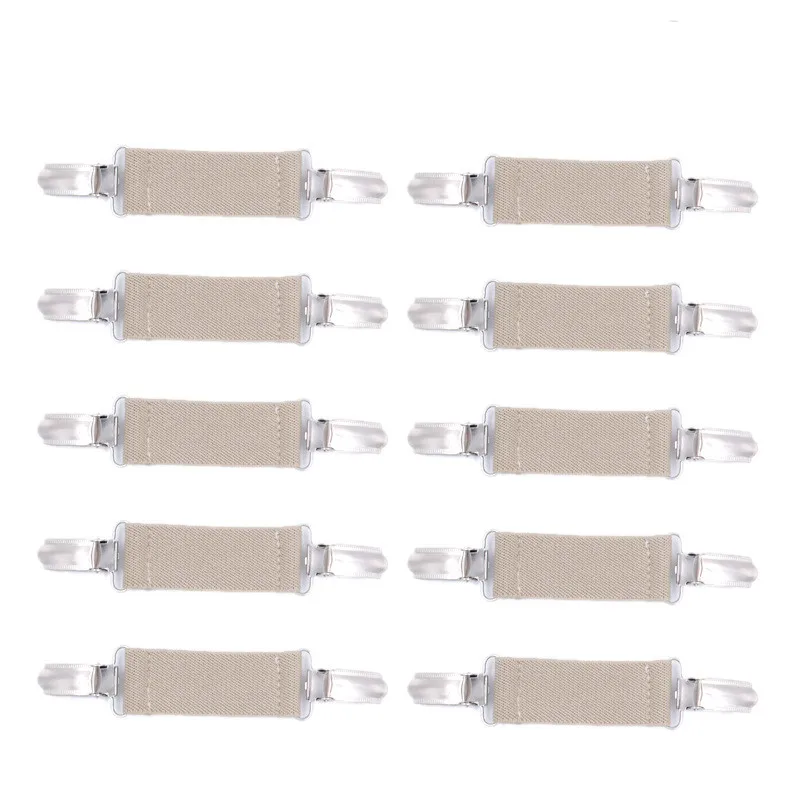 Clips Pour Robe Prasacco - Lot De 3 (noir, Blanc, Gris) - 12.5cm - Métal Et Nylon élastique