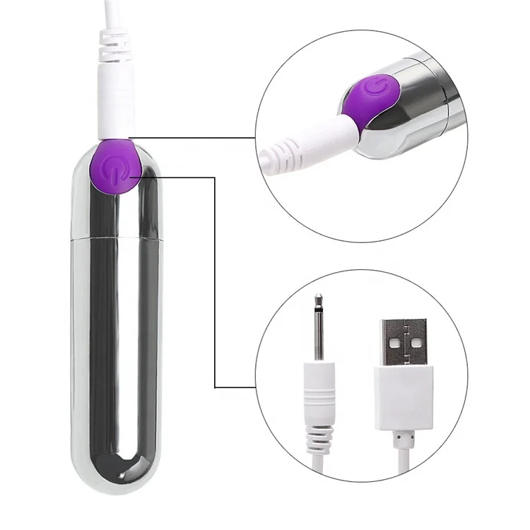 Power Bullet Vibrator USB Charge Mini Bullet Vibrator g Spot Stimulator  Bullet Vibrator