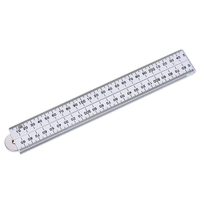 2024 Custom Advertising Plastic Carpenter Folding Rule 1M 4F Durable 0.1mm Accuracy Zollock