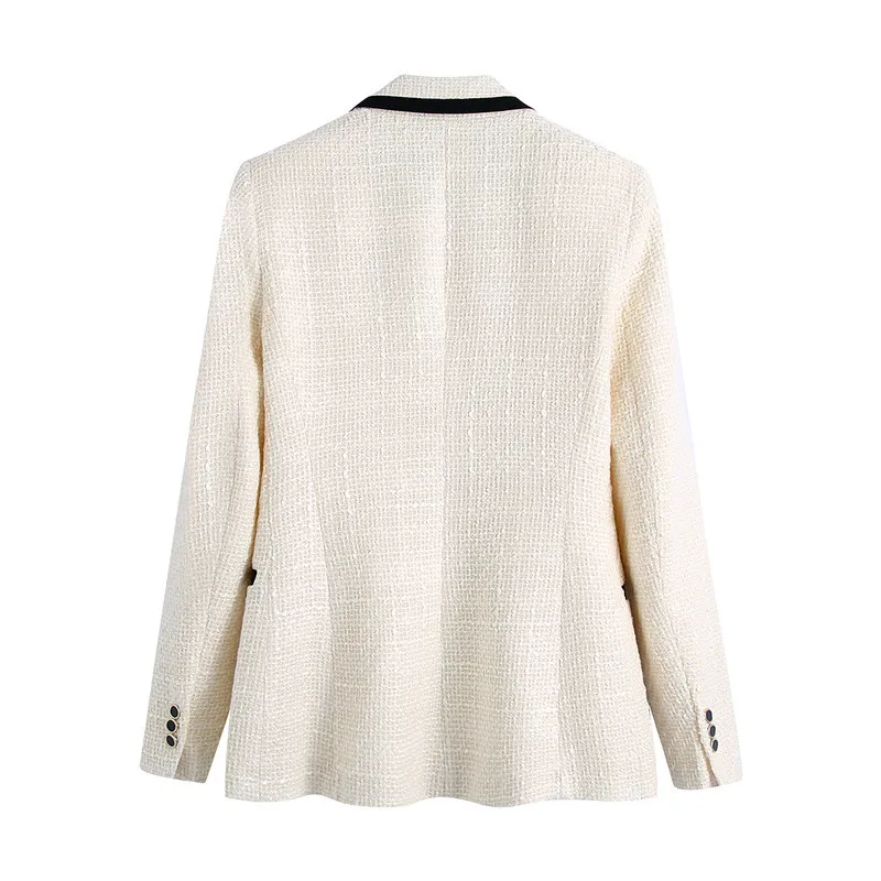 Blanche Tweed セット　専用 Eshine Fashion White Office Woollen Tweed Blazers for Women