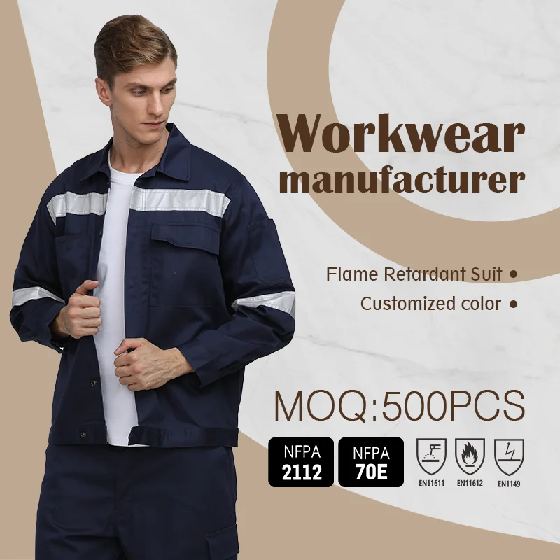 Customize Hi-Vis Mining Protective Clothing Work Jacket Welding Suit Workwear High Visible Clothing
