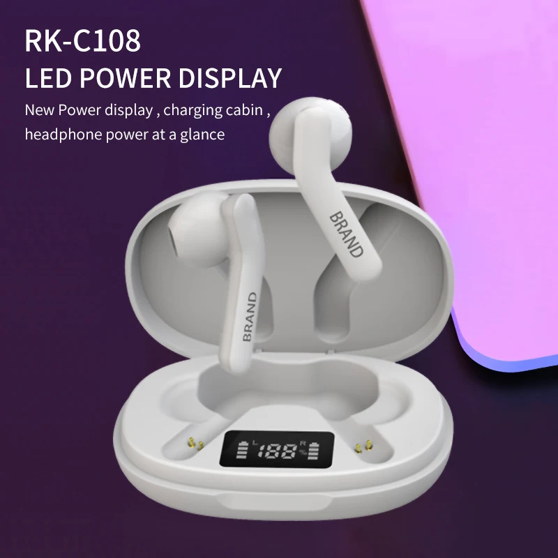 Game Lag-Free Smart Pairing HiFi Sound Quality Wireless Headphone 5.0 Wireless Connection HD LED Display headset
