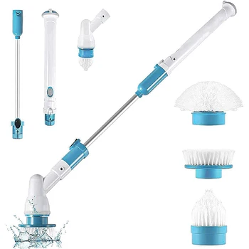 Wireless Multi-function Electronic Cleaning Brush Long Handle Auto Revolving Flexible Bush