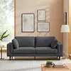 Dark Gray Linen Blend
