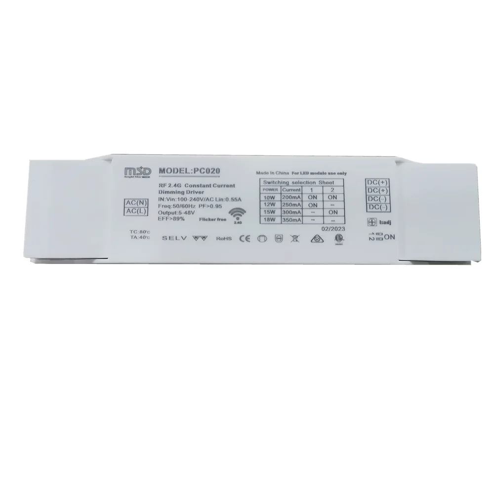 10W 350mA Constant Current Smart Home Zigbee Wifi Tuya Dali Dimming Led Driver for Led Lights