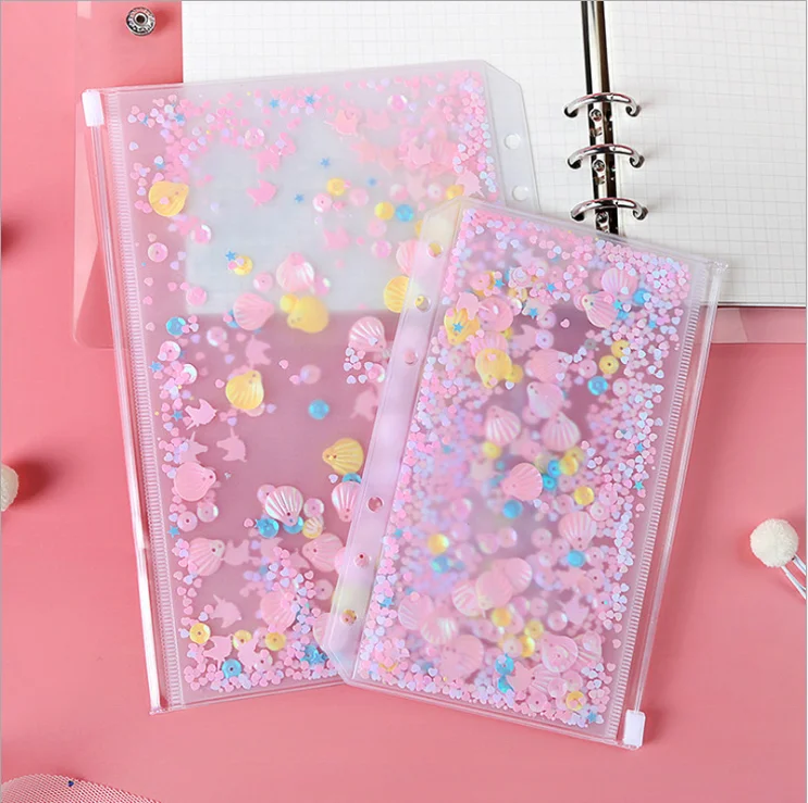 LINTRU Budget Binder with Zipper Envelopes, Money Organizer for A6, Pink