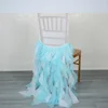 Organza back cap-tiffany blue