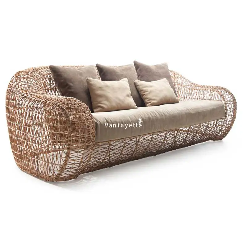 Round Rattan Sofa Set Customized Lounger Buy Outdoor Loveseat,Curved