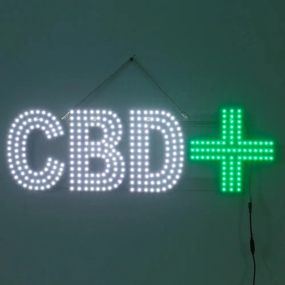 Led Open Sign Neon Light Two Modes Flashing Stead Business Letter Logo Shop Board Advertising Smart Open Closed Sign