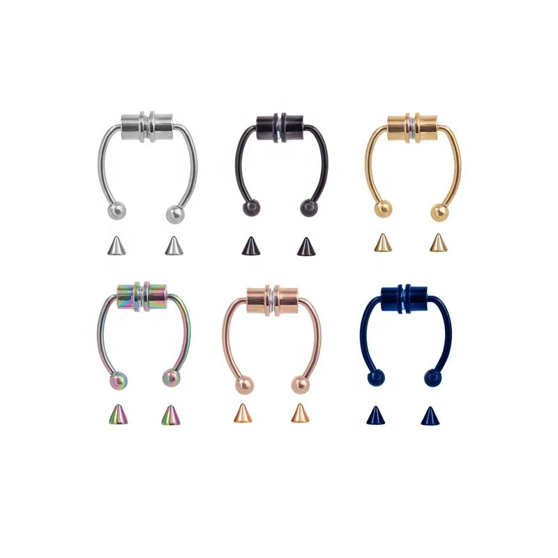 Non Piercing Amazon Faux Nose Ring Jstyle Magnetic Septum Rings