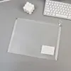Transparente con bolsillo para etiquetas