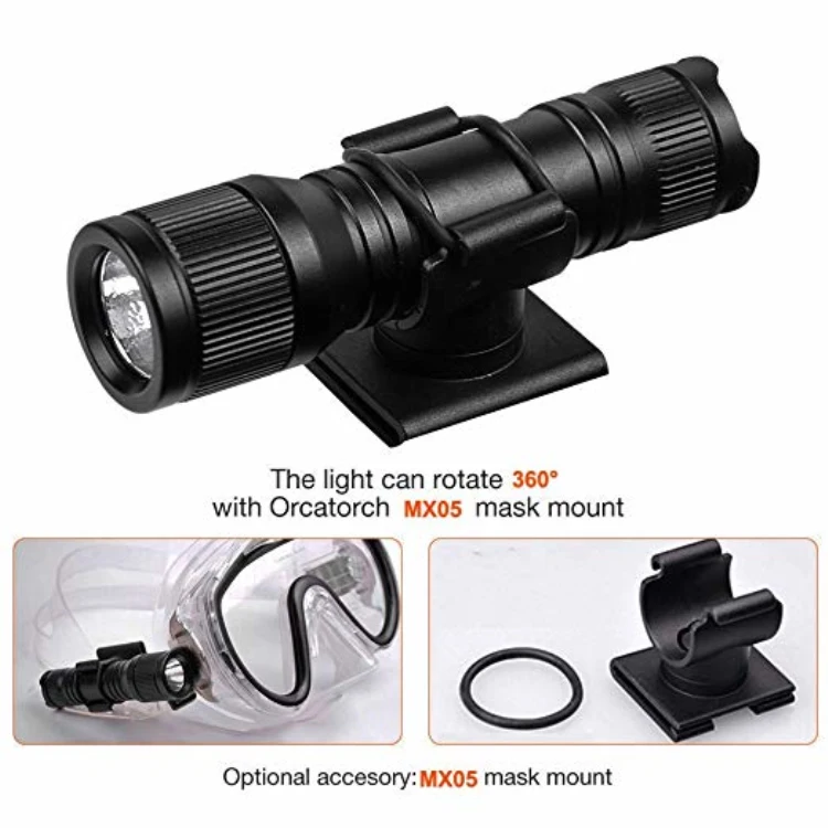 Lampe Torche Plongée Bigmachine L2 – 1000 Lumens, étanche 100m, Batterie Rechargeable Incluse, Pour Plongée Et Activités Outdoor