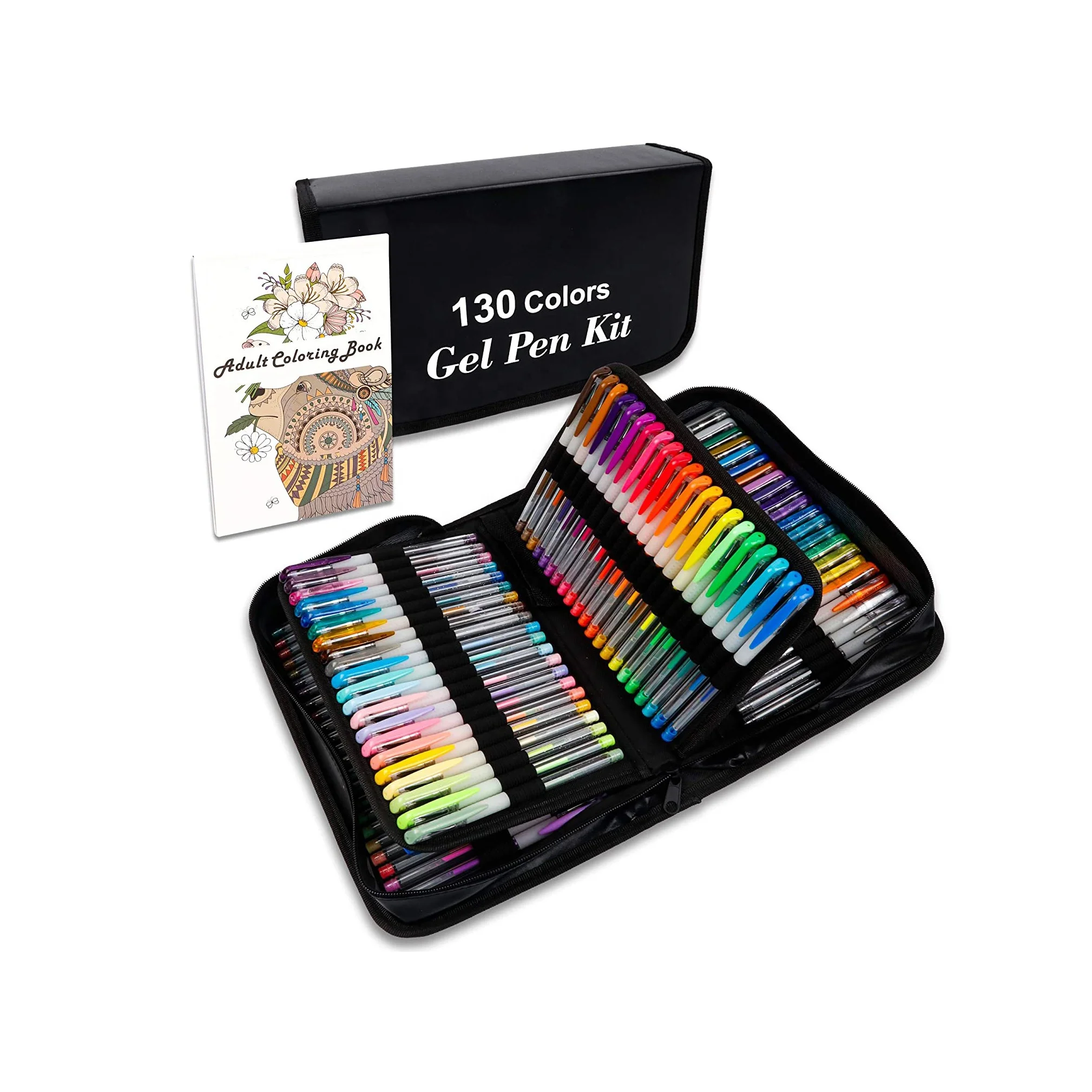 130 Colorful Ink Gel Pen Set Custom Color For Painting In Canvas Bag_voghion.com