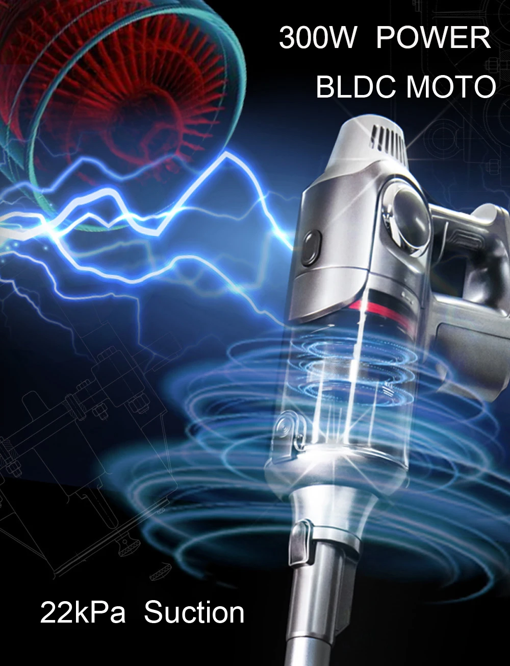 New Cordless Stick Vacuum Cleaner As Seen On Tv Wireless Handheld