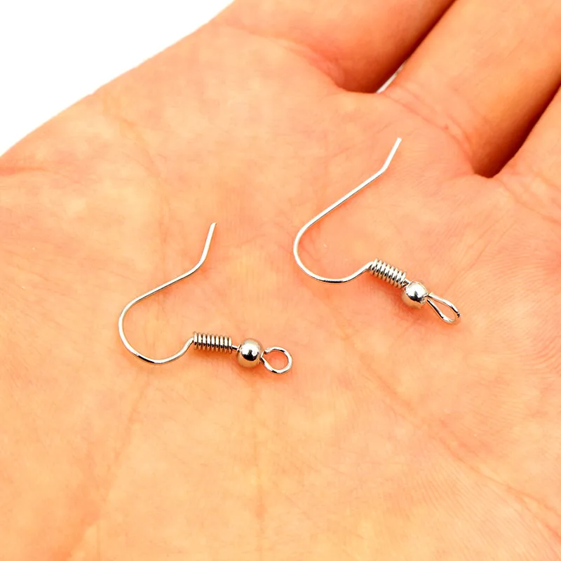 100 PCS Sterling Silver Earring Wires & Studs - Jewelry Making DIY Findings, High Quality 2 thumbnail image