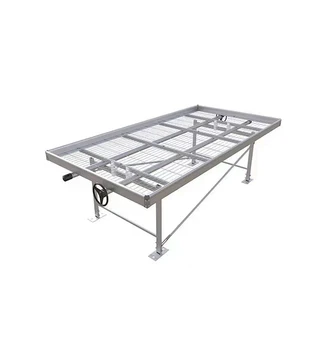 Solid and Economic Metal Rolling Benches Greenhouse Bench With Welded Wire Mesh