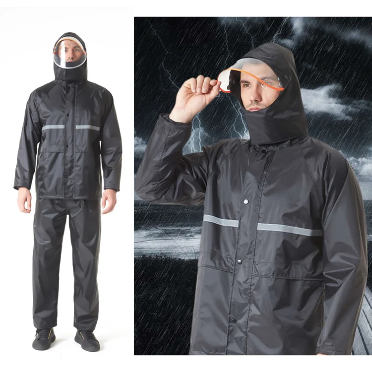 Rain Suit For Men Women,Heavy Duty Workwear Waterproof Rain Coat Jacket  With Pants - Buy Rain Coat Jacket,Rain Coat Jacket With Pants,Rain Suit For 