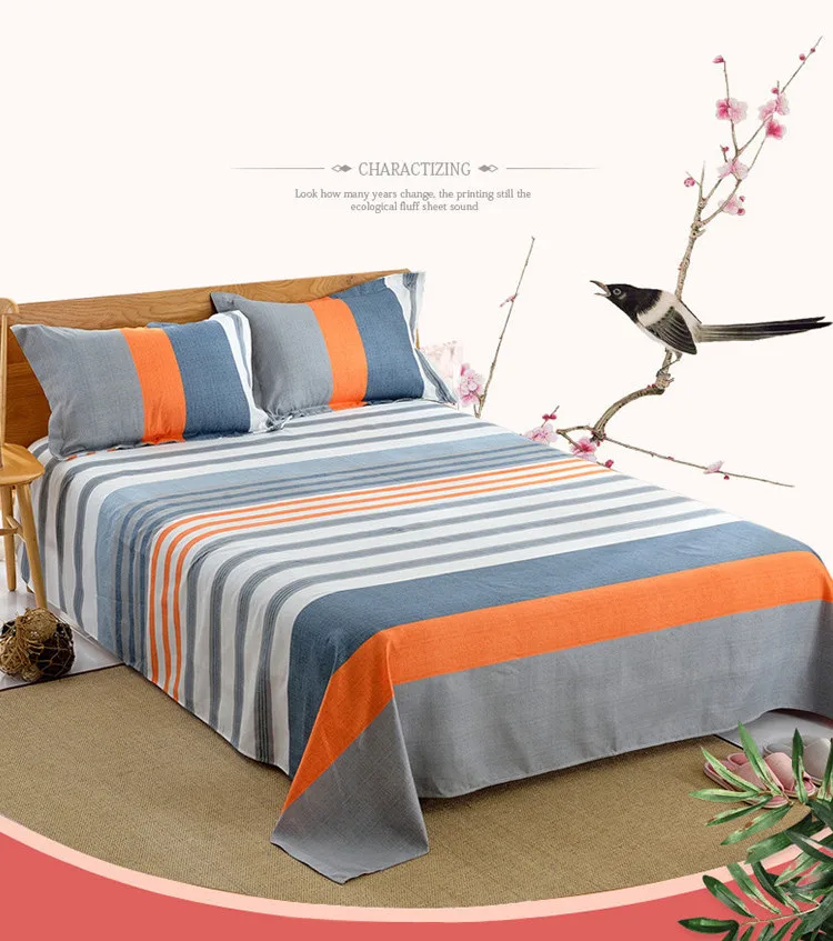 Wholesale Bed Sheets Twill Thick Microfiber Bed Sheet Set Flat Bed