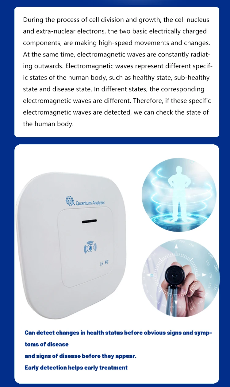 Professional bio Resonance Machine Quantum System Easy Operation ...