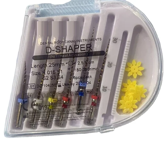 New Arrival CE Approved D-Shaper Niti Heat Activation Root Canal Files 6files/pack