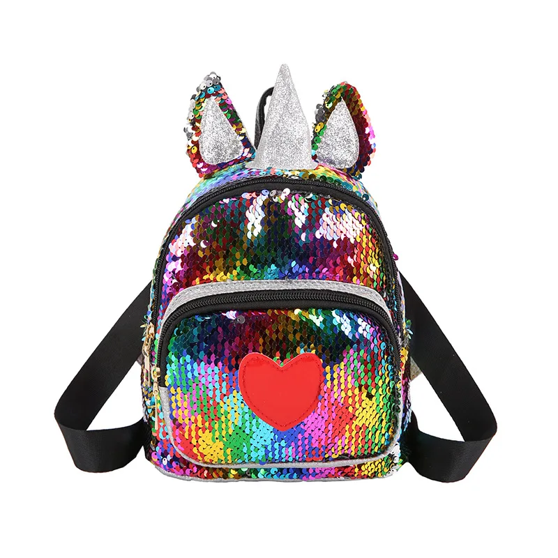 flip sequin backpack