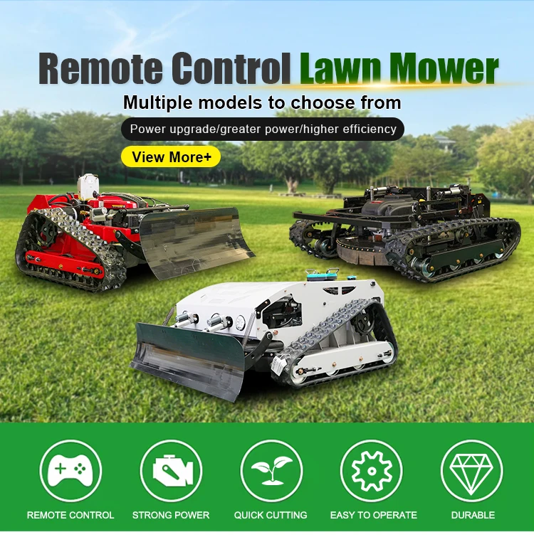 Free Shipping Mini Wheel Remote Control Lawn Mower Walking Freely ...