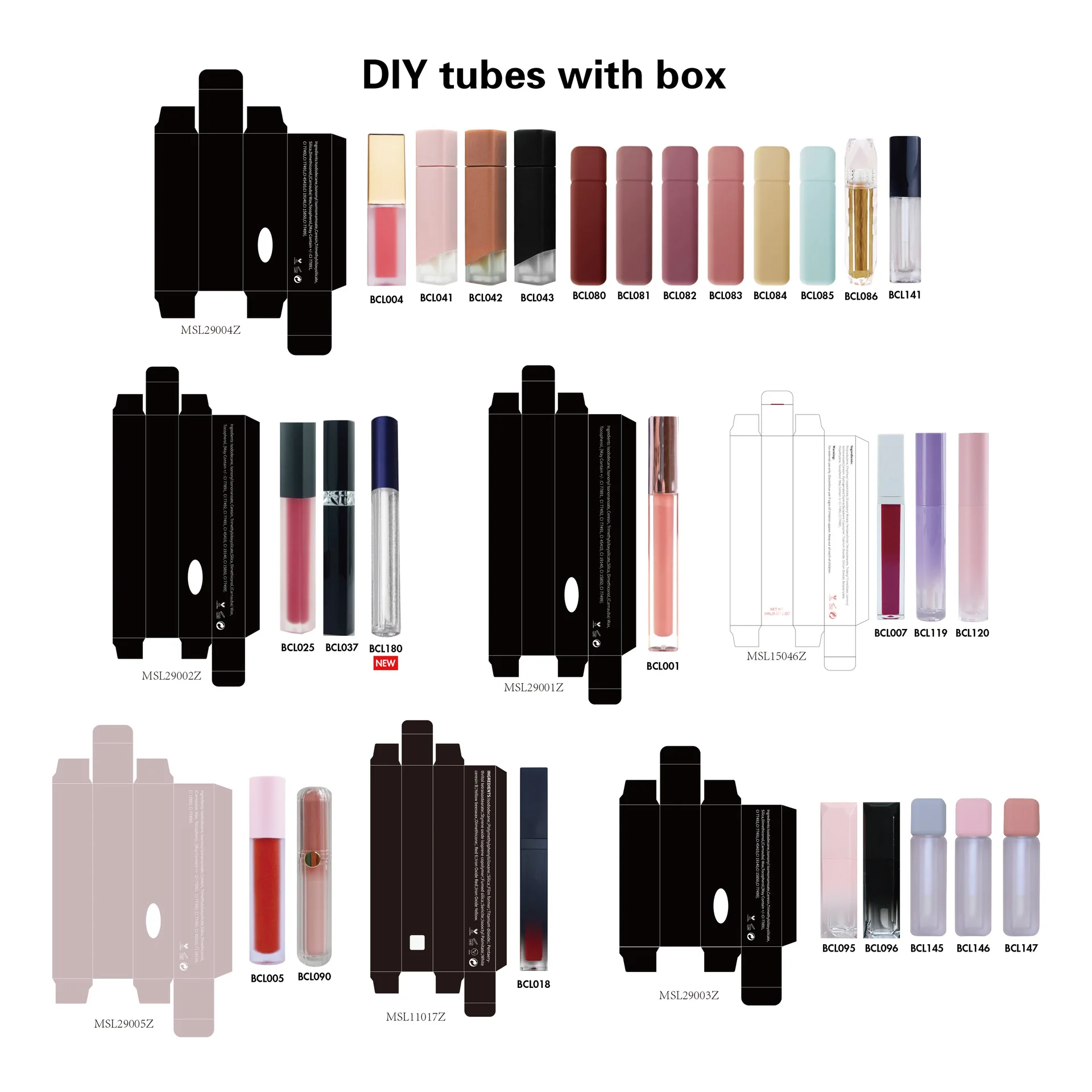 H25 Diy Lip Gloss Making Supplies Set Optional Conatiners Pigment Multi