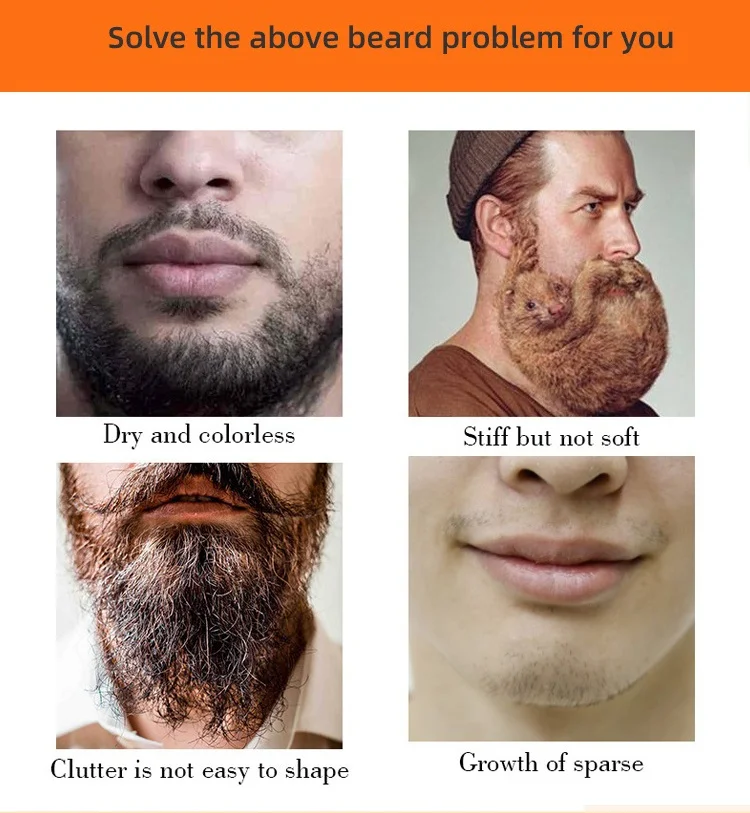 Товары для ухода за кожей для мужчин, увлажняющий смягчающий шампунь для бороды, натуральный бальзам для роста бороды, масляный набор