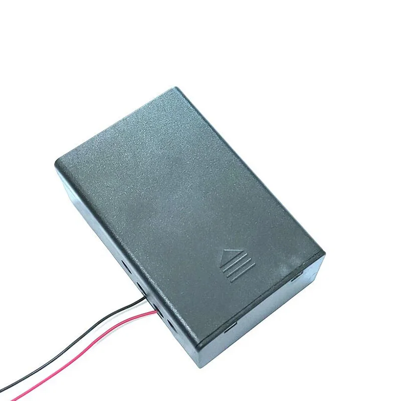 Пластиковый 3 x D Чехол-держатель для аккумулятора 4 5 в с крышкой скольжения и переключателем