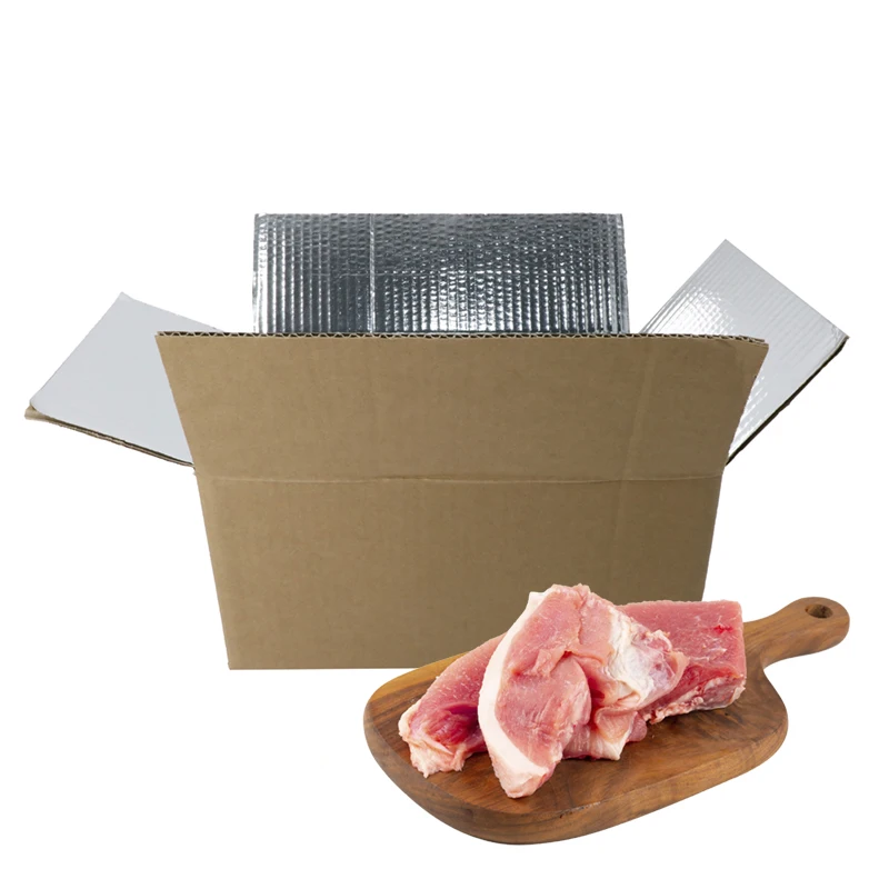 Insulated Freezer Container Fresh Fish Packaging Box Delivery Food Cooler Carton Fish Food Paper Box