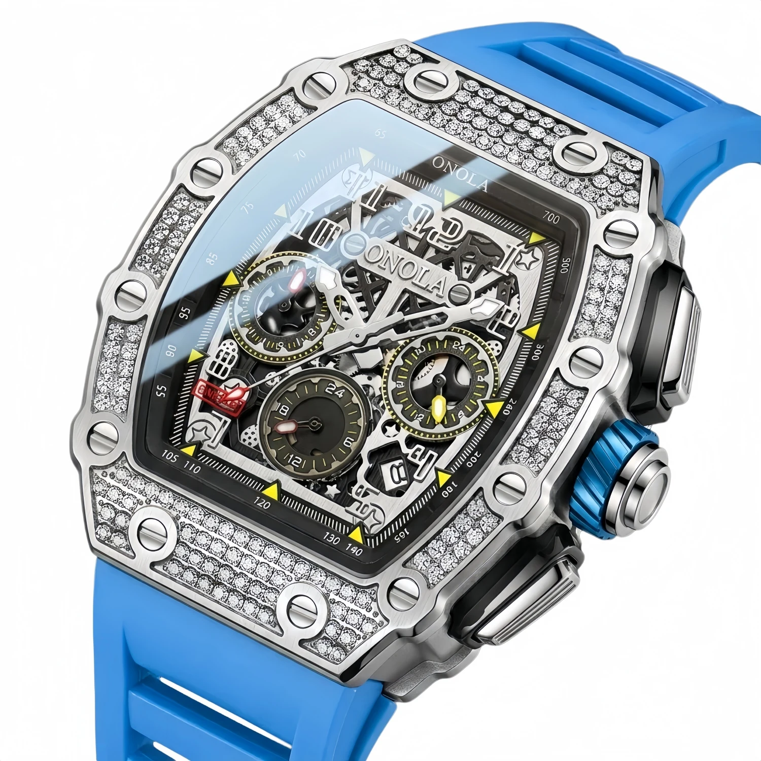 ONOLA 6826D Luxury Watch - Automatic Tourbillon Men's Chronograph