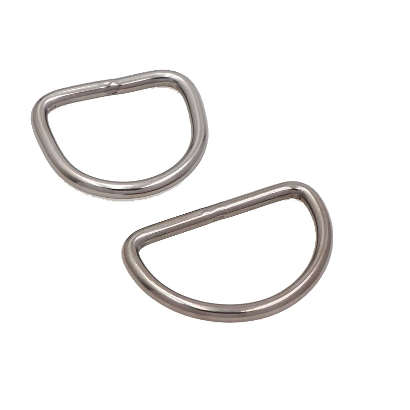 Manufacturer's Direct Sales of 25mm Silver or Black d Ring Iron 304 316 Stainless Steel