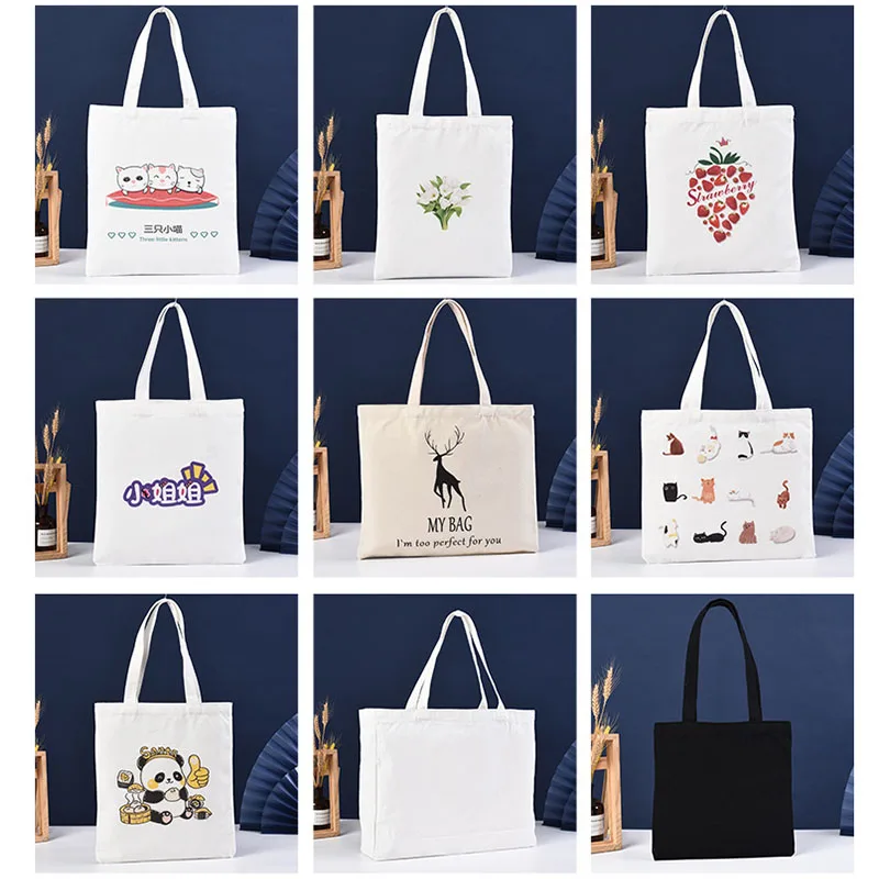 Buy Wholesale China Logo Printed Pattern Diy Recycled Shopping Casual  Activities Carrier Bags Canvas Tote Bag & Tote Bag,canvas Tote Bag at USD  0.8