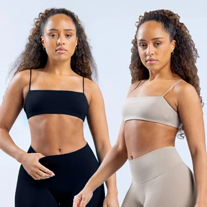 High Quality Popular Thin Strap Backless Sports Bra with High Elasticity and Front Logo Breathable Bra Pad New Product