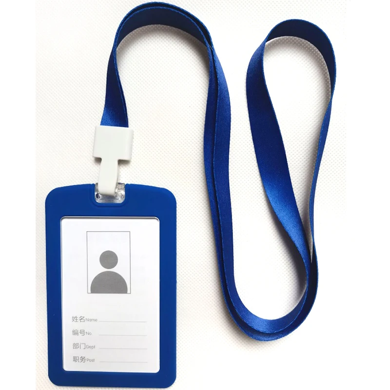 1PCS ID Card Holder Face Reel Lanyard Name Credit Card Holders Bank Card  Neck Strap Card ID Holders Identity Badge