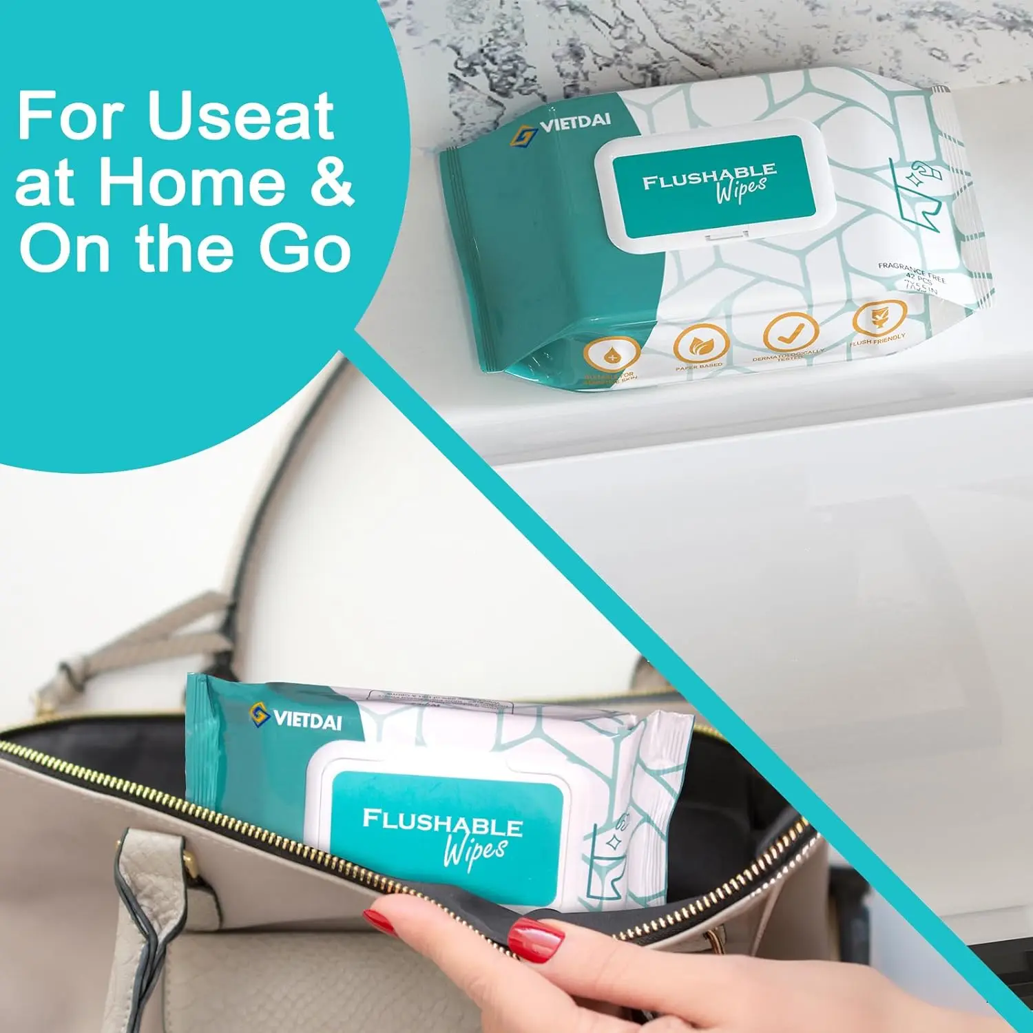 Lookon Biodegradable Adult Men Flushable Herbal Incontinence Ass Butt