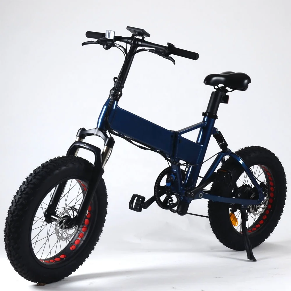 AWD Shimrno Kit Electric Fat Bike Powerful Brushless Motor 7 Speeds Aluminum Alloy Frame Folding Design Lithium Battery Power
