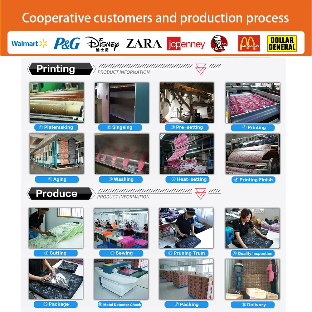 Recycled Rept Bandana Eco Friendly Oem Organic Cotton Bandanas for Sale