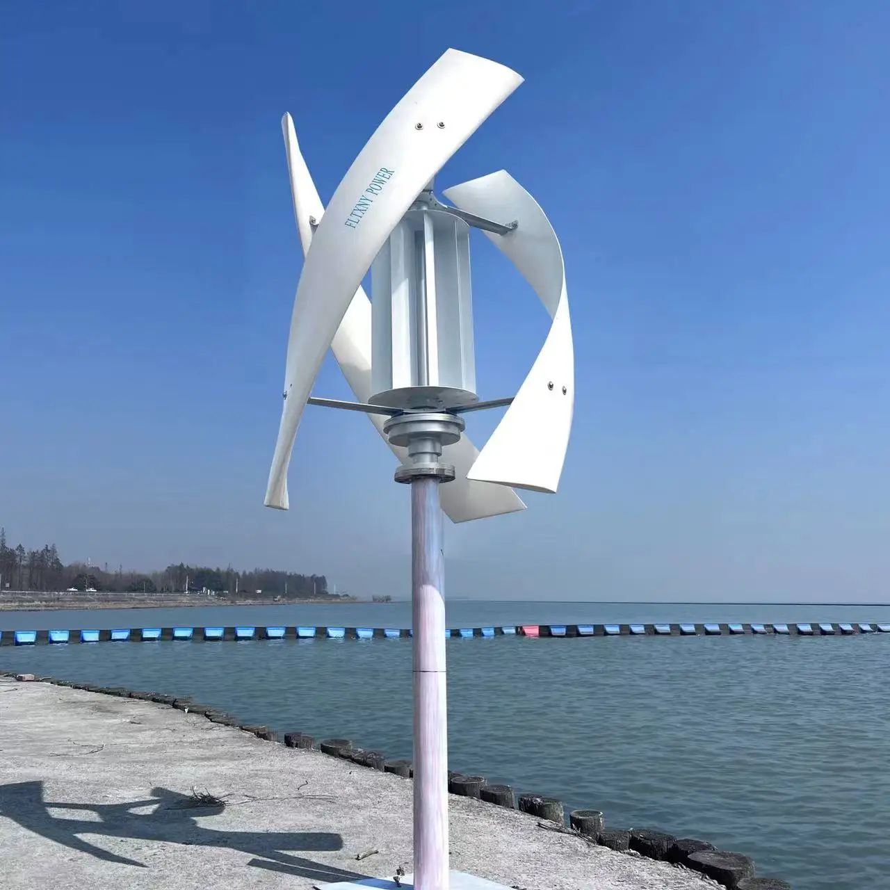 Uygun kurulum 600w dikey eksenli rüzgar türbini dikey rüzgar