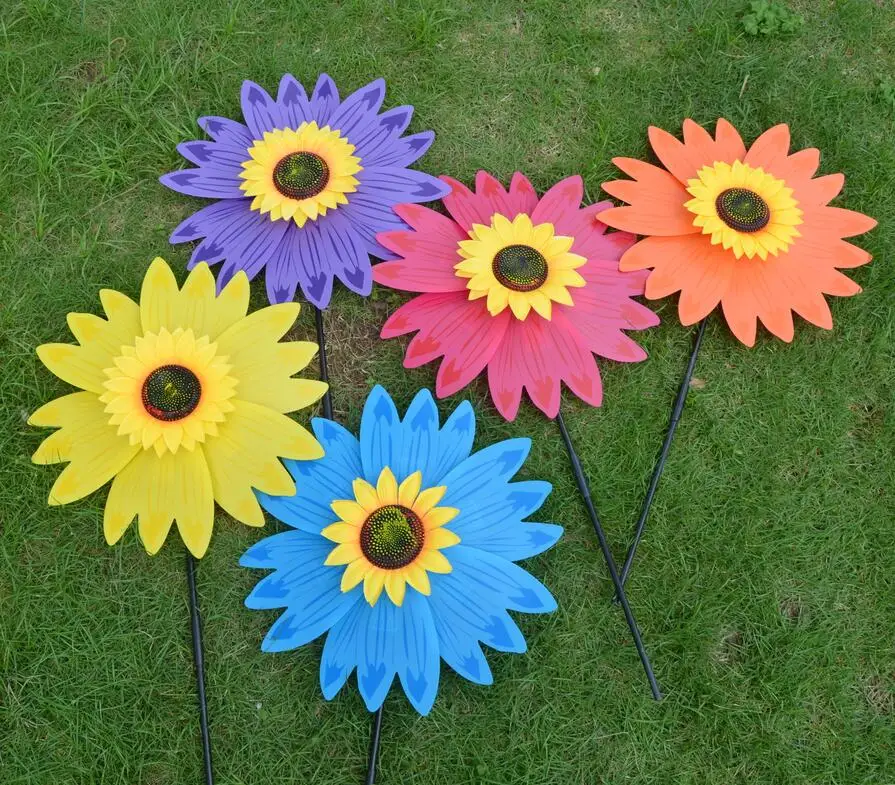 Sunflower Windmill Kids Wholesale Suppliers Pinwheel Toy Windmills High Quality Pvc Beautiful
