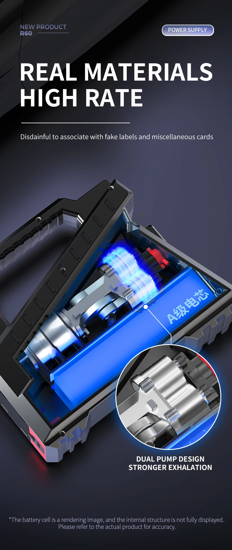 New 4 in 1 Portable Emergency Jump Starter Tyre air Pump with Power Bank air Compressor Car Inflator with LED Light