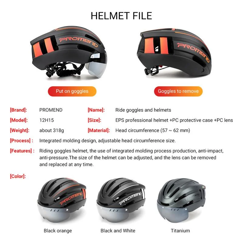 Superbsail Bicycle Helmet Integrated Molding With LED Warning Lights Mountain Biking Equipment Electric Scooter Accessories factory