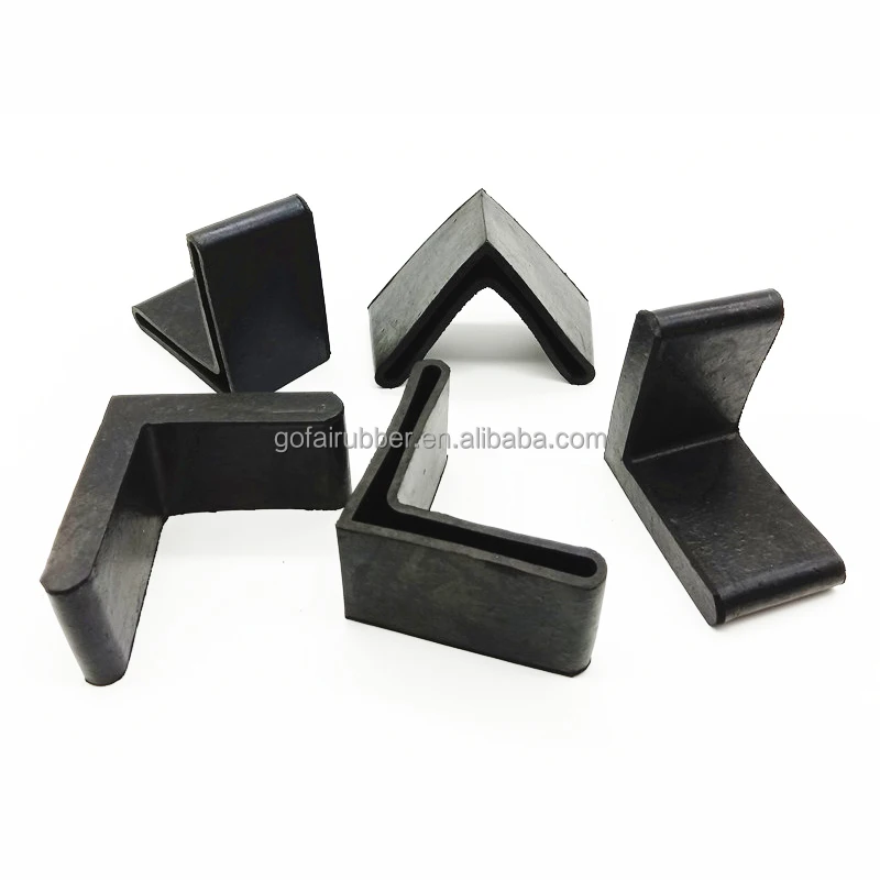 L Shape Furniture Angle Rubber Foot Pad Leg Protector/anti Slip