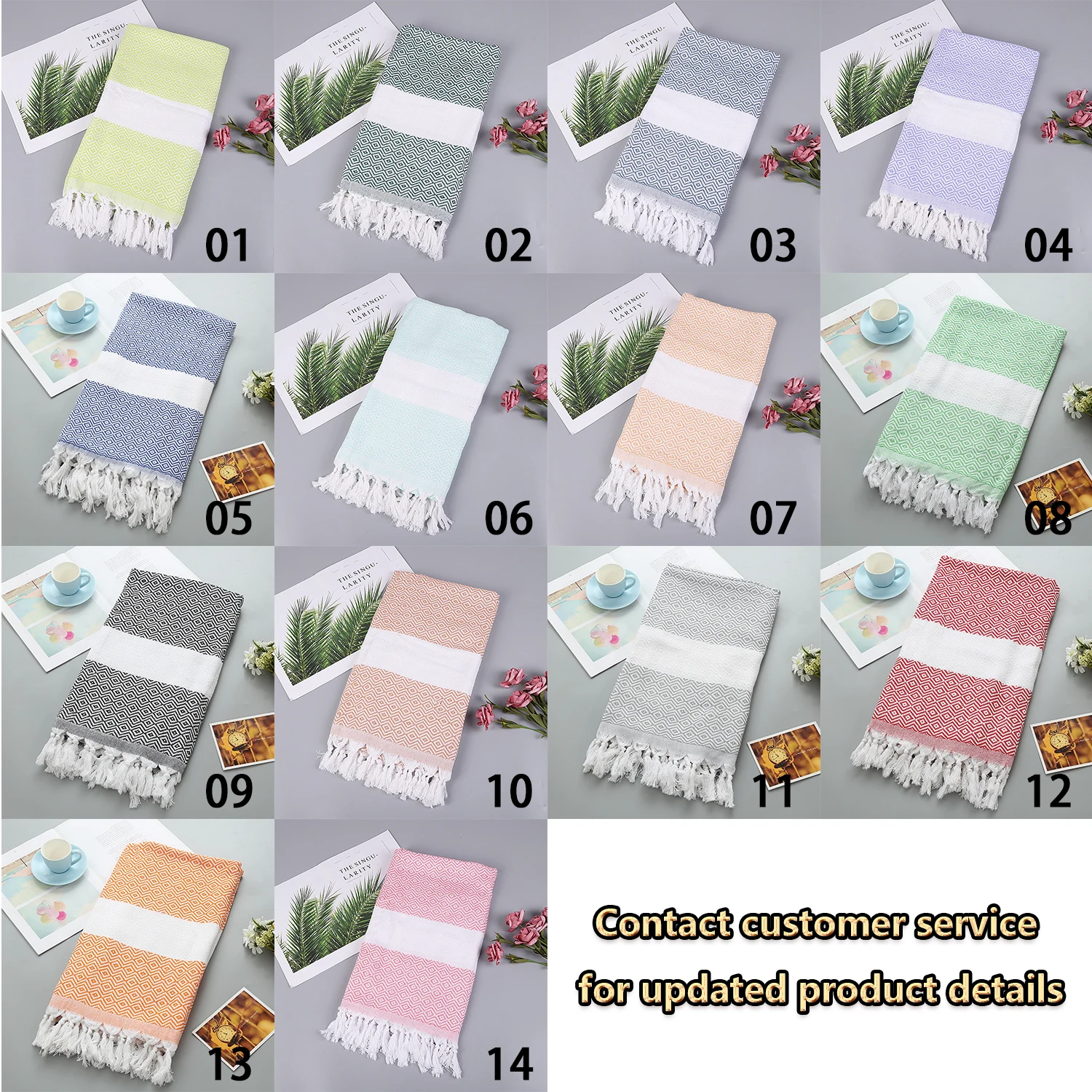 2023 Custom Jacquard Personalized Sand Free Mexican Turkish Beach Towel High Quality Cotton