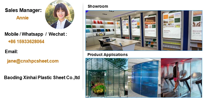 XINHAI brands price greenhouse 8mm 10mm 12mm 14mm 16mm sheet polycarbonate / policarbonato alveolar